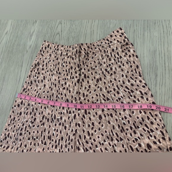 ANTHROPOLOGIE High-Rise Ankle Leopard Pleated Wide Leg Trouser Pants Sma… - Picture 14 of 16